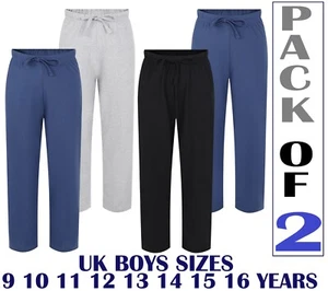Paquete de 2 pantalones de pijama para niños pantalones para dormir de salón paquete doble de 9 a 16 años #NorthEast - Imagen 1 de 11