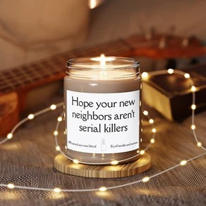 New Home Gift Funny Candle Housewarming Closing Gift Funny Scented Candle 9oz - Picture 1 of 16