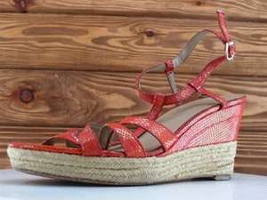 Bandolino Größe 10 Sandale Riemen orange Leder Damen M - Bild 1 von 9