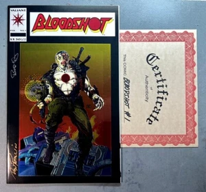 BLOODSHOT 1 (VF/NM 9.0) HANDSIGNIERT von DON PERLIN und BOB WIACEK inkl. COA * - Bild 1 von 6