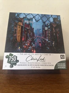 "EVENING ON TENTH"-The Art of CHRIS LORD-750 Pcs KI Puzzle + POSTER - New in Box - Picture 1 of 8
