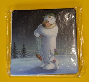 2x 'The Snowman' Cardboard coasters, sealed pack. Raymond Briggs, Christmas. - Picture 1 of 1