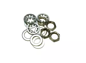 4 Guitar Jack Nut & 4 Washer & 4 Lock Washer for US CTS Pot & Switchcraft Jack - Picture 1 of 1