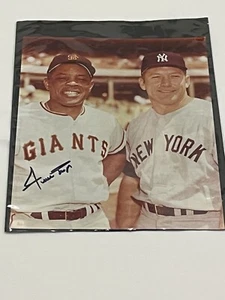 Willie Mays San Francisco Giants Autograph Auto 8x10 Photo MLB Mickey Mantle TV - Picture 1 of 3