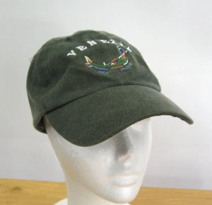Venezia Italia Green Cap Venice Itlay Embroidered Adjustable Buckle Strap - Picture 1 of 8