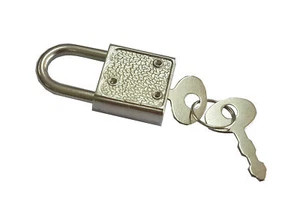 Small Metal Padlock Mini Tiny Box Luggage/Suitcase Craft Lock Key 11040Lock - Picture 1 of 5