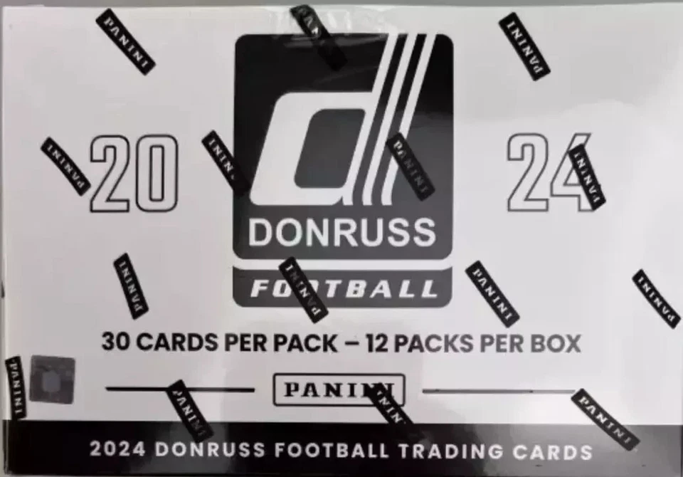 2024 Panini Donruss Football Factory Sealed Fat Pack Cello Box