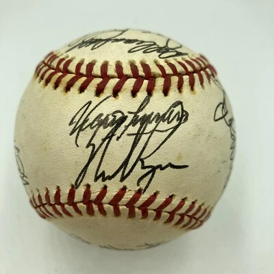 Nolan Ryan 1977 California Angels Team Signed American League Baseball PSA DNA - Image 1 of 4