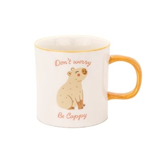 Capybara Tazza Caffè Tè Porcellana Non Ti preoccupare Sii Cappellino Boxato Sass & Belle - Foto 1 di 2