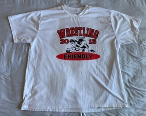 Vintage Wrestling Coach Shirt Team Jersey 2015 Friendly 3XL Microfiber Stains - Picture 1 of 13