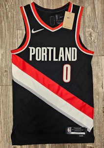 Nike Damian Lillard Portland Trailblazers Authentic Icon Jersey Sz Small +2 $225 - Picture 1 of 10