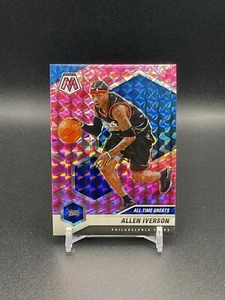 Allen Iverson 2020-21 All-Time Greats Pink Camo Prizm 292 Philadelphia 76ers HOF - Picture 1 of 3