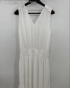 Ramy Brook Womens White V-Neck Sleeveless Sheath Dress Size Extra Large - Picture 1 of 10