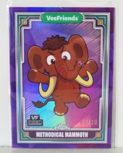 VeeFriends Topps cromo 2025 #71 refractor metódico mamut púrpura 9/20 - Imagen 1 de 3