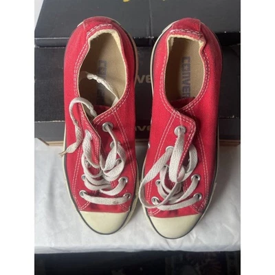 Converse Unisex Chuck Taylor All Star Bajo M9696 Rojo Zapatos Informales Tenis M4 W6 Foto 1 de 4
