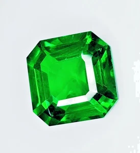 Piedra preciosa suelta granate tsavorita natural certificada de 10,87 quilates AAA+ octágono de calidad - Imagen 1 de 9