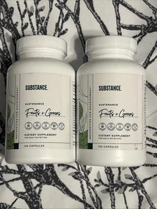 2-SUBSTANCE. - Nature's Sustenance Daily Greens, Fruits & 120 Count Exp 11/25 - Picture 1 of 5