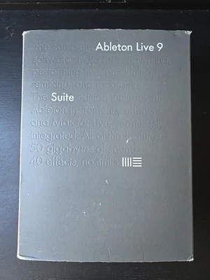Ableton Live 9 Suite Music Audio Software Used Complete "Box Without Serial"  - Image 1 of 4