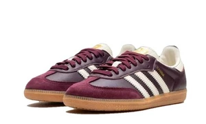 Size 8.5 Women’s - Adidas Samba OG Maroon Gold Metallic (ID0477) READY TO SHIP - Picture 1 of 5