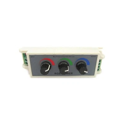 Centralina RGB Led Dimmer PWM Controller Modulo Manuale Con Manopole 12V 24V 3X3 - Immagine 1 di 3
