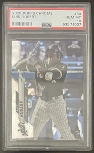 2020 Topps Chrome LUIS ROBERT Rookie #60 Chicago White Sox PSA 10 - Picture 1 of 2