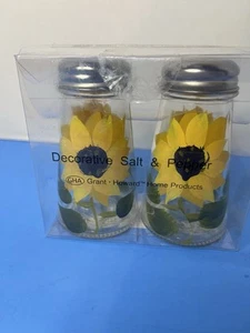 Salero y pimentero Grant Howard "Girasol" nuevo en paquete - Imagen 1 de 4