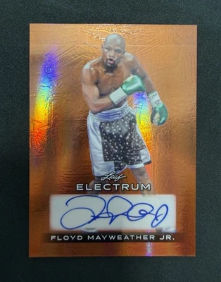 2024 Leaf Electrum TMT Floyd Mayweather Jr Auto - SP Bronze Foil Card 20/20 - Image 1 of 4