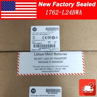 AB 1762-L24BWA AB 1762-24BWA MicroLogix 1200 24 Point Controller NEW - Image 1 of 4