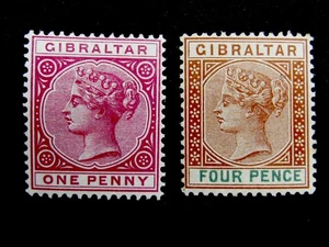 nystamps British Gibraltar Stamp # 11 17 Mint OG H   N14y3248 - Picture 1 of 2