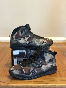 Air Jordan 10 Retro Woodland Camo 310805-201 Size 10 - Picture 1 of 6