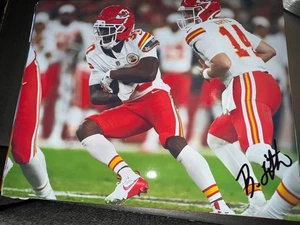 Brashard Smith KC Chiefs SMU signed 8x10 photo - Foto 1 di 1