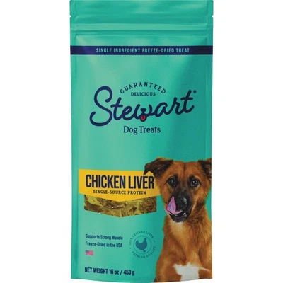 Stewart 16 OZ Golosina liofilizada de hígado de pollo para perro 405319 Stewart 405319 Foto 1 de 4