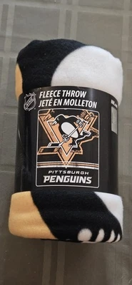 Manta polar suave Pittsburgh Penguins nueva con etiquetas con licencia NHL Foto 1 de 4