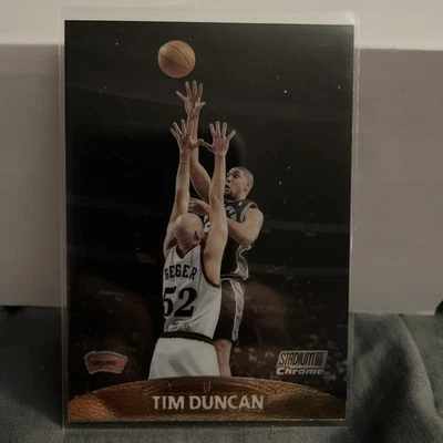1999-00 Stadium Club Chrome #36 Tim Duncan San Antonio Spurs Near Mint   - Image 1 of 2