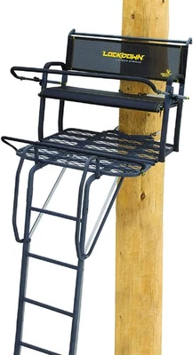 Rivers Edge Lockdown 2-Man Ladder Tree Stand 17' Height Flip-Out Footrest - Image 1 of 3