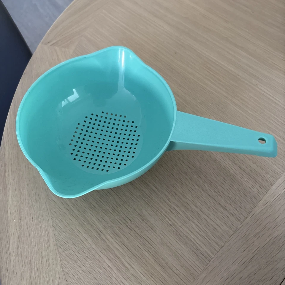 Tupperware Impressions Small Strainer/Colander - AQUA