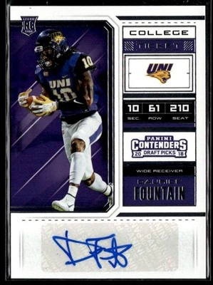 2018 Panini Contenders Autograph Daurice Fountain Northern Iowa Panthers #290 - Image 1 of 2