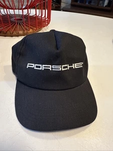Cappello Porsche vintage classico anni 90 nero cinturino regolabile made in USA - Foto 1 di 6