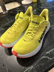 Herren Hoka One CARBON X2 Laufschuh, gelb & hellgrau, rot. " Größe 8,5 US - Bild 1 von 7