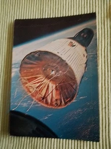 Gemini 6 + 7, seltene FarbPostkarte von dem Rendezvous, Zeiss Oberkochen, Gebr. - Bild 1 von 5