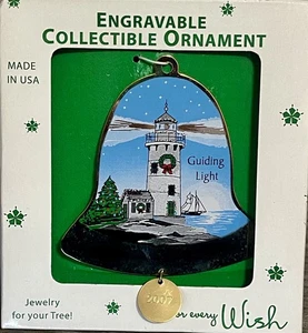 Adorno de Navidad Gloria Duchin Grabable Coleccionable 2007 Faro Guía - Imagen 1 de 4