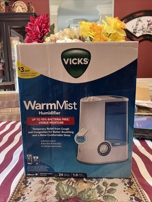 Vicks V750 Warm Mist Room Humidifier 1.0 Gallon Capacity - Image 1 of 3