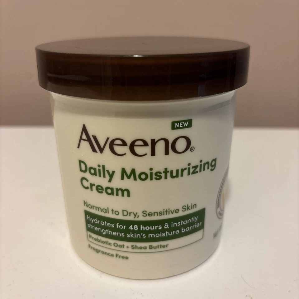 Aveeno Daily Moisturizing Body Cream Lotion Dry Sensitive Skin Oat Shea 15 oz