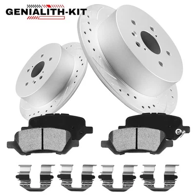 298mm Rear G-coated Brake Rotors & Brake Pads Kit For 2009-2015 Toyota Venza Foto 1 de 4