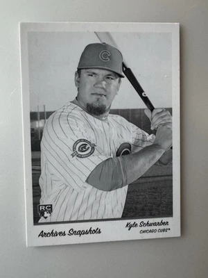 2016 Topps Archives Snapshots #AS-KS Kyle Schwarber Black and White - Image 1 of 2