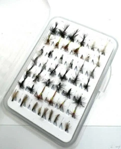 12,18,24 o 36 selezione assortita pesca alla trota in scatola moscerini moscerini tupp cdc - Foto 1 di 1