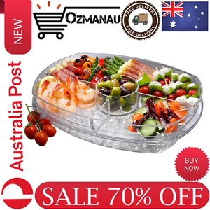New Prodyne SB-5 Flip-Lid Appetizers on Ice, 15", Clear | Free Shipping | AU - Picture 1 of 6