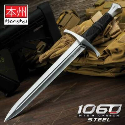 Honshu Crusader Quillon Daga Espada Corta Cuchillo Hoja Fija 1060 HCS UC3430 Nuevo Foto 1 de 4