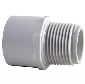 PVC PRESSURE PIPE, AIRCON PIPE MALE VALVE SOCKET 25MM (1") - 5 PACK - RF448B - Imagen 1 de 1