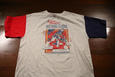 Vintage 90s St. Louis Blues Brendan Shanahan Softball Classic T-Shirt NHL Shirt Cover